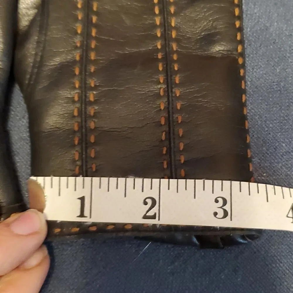 Vintage faux leather vinyl driving gloves 100% vegan